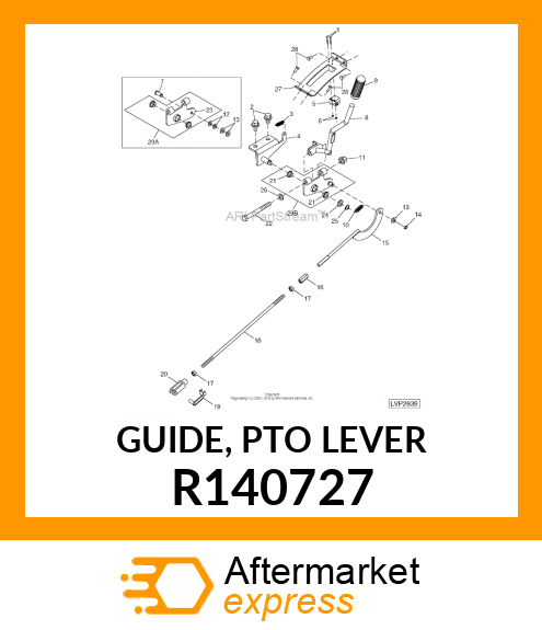 GUIDE, PTO LEVER R140727