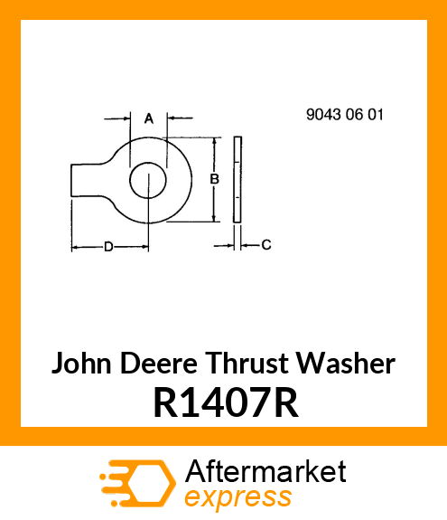 WASHER,THRUST R1407R