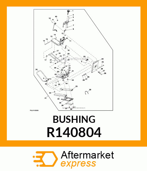 BUSHING, BUSHING, SEAT SUPPORT BRAC R140804