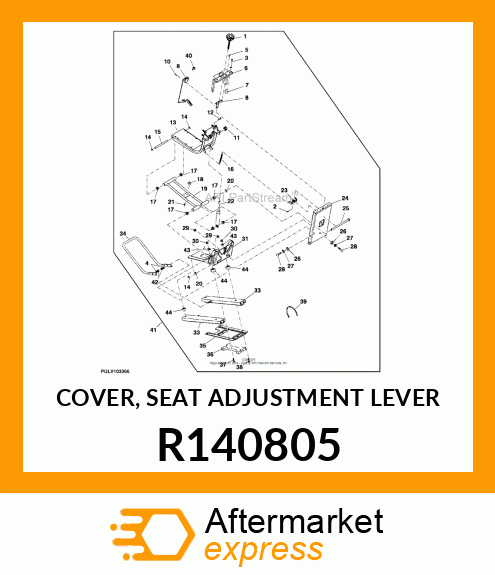 COVER, SEAT ADJUSTMENT LEVER R140805