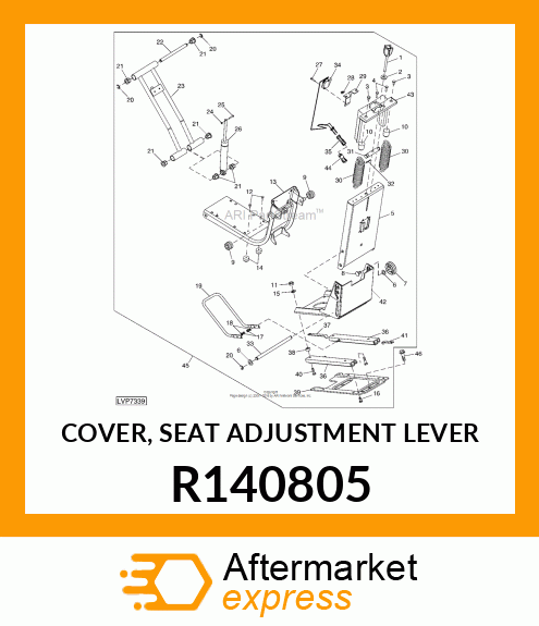 COVER, SEAT ADJUSTMENT LEVER R140805