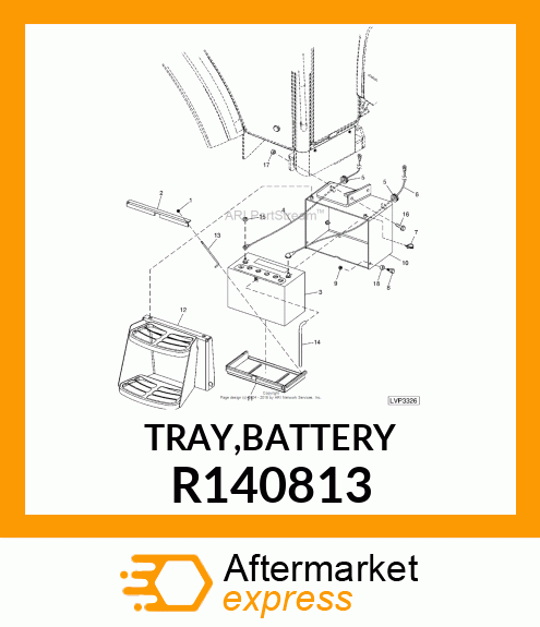 TRAY,BATTERY R140813