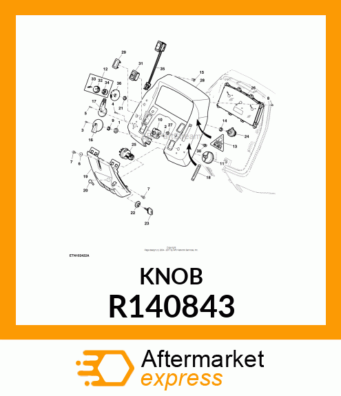 KNOB, TURN SIGNAL R140843