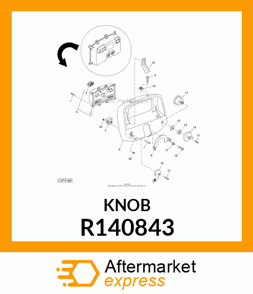 KNOB, TURN SIGNAL R140843