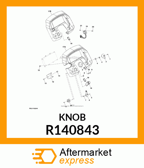 KNOB, TURN SIGNAL R140843