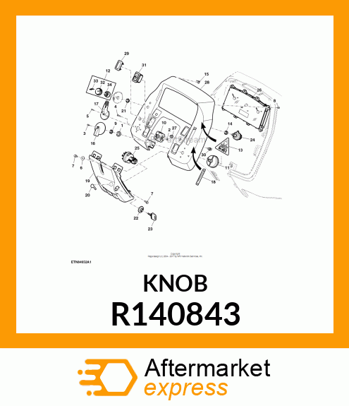 KNOB, TURN SIGNAL R140843