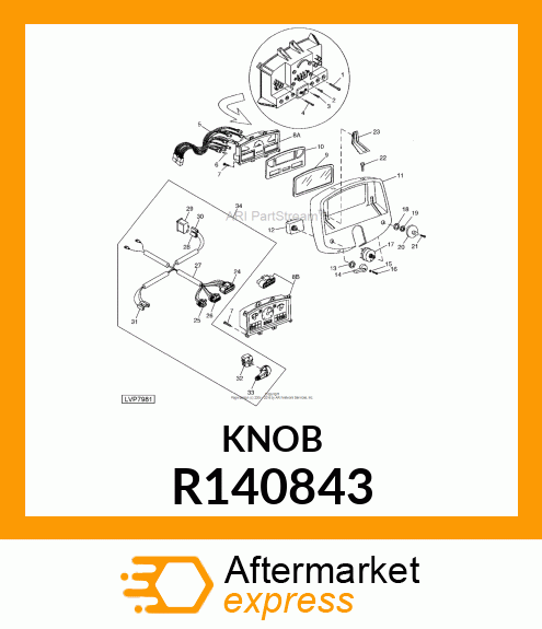 KNOB, TURN SIGNAL R140843