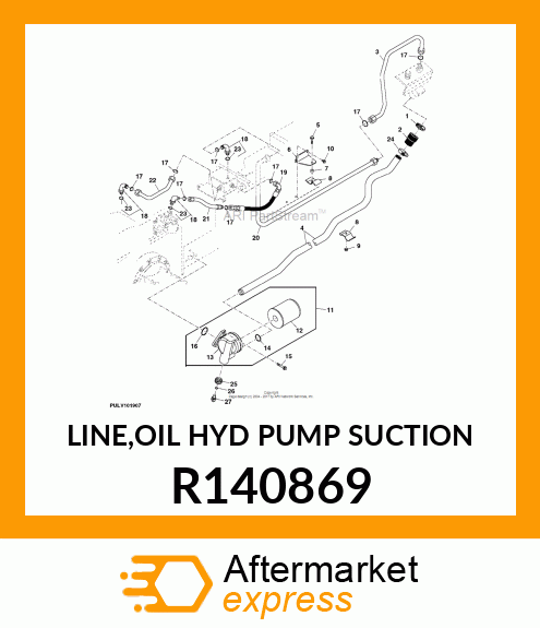 LINE,OIL HYD PUMP SUCTION R140869