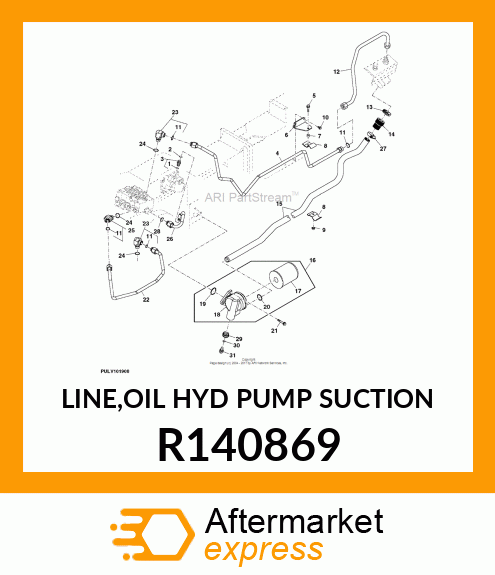 LINE,OIL HYD PUMP SUCTION R140869