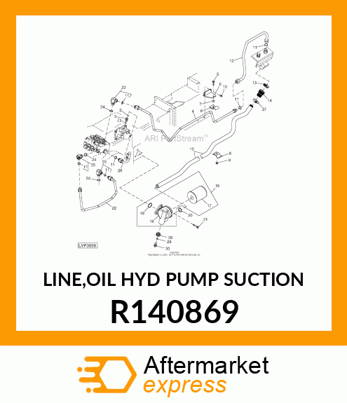 LINE,OIL HYD PUMP SUCTION R140869