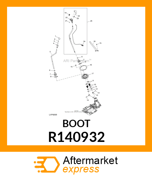 BOOT,SHIFT LEVER R140932