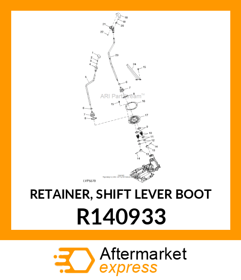 RETAINER, SHIFT LEVER BOOT R140933