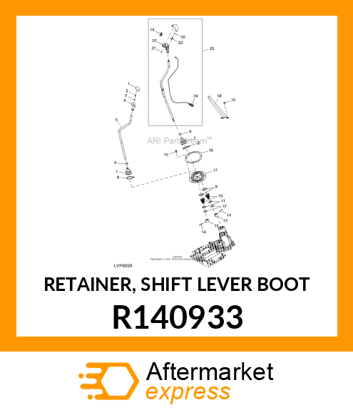 RETAINER, SHIFT LEVER BOOT R140933