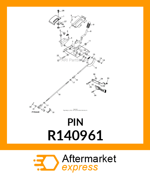 PIN, DRILLED, SAE CLEVIS HEAD R140961