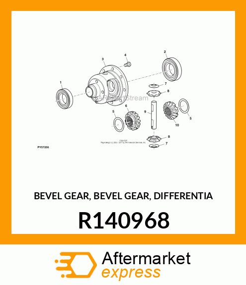 BEVEL GEAR, BEVEL GEAR, DIFFERENTIA R140968