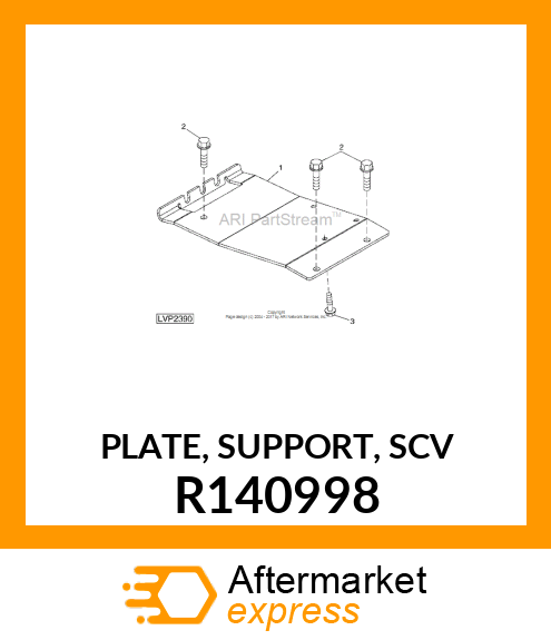 PLATE, SUPPORT, SCV R140998