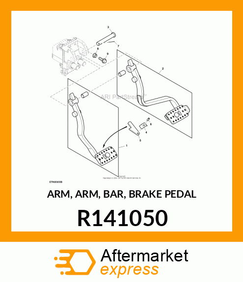 ARM, ARM, BAR, BRAKE PEDAL R141050