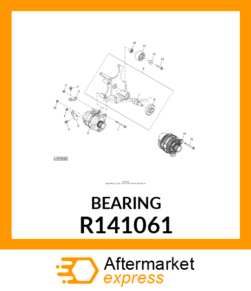 SPACER, IDLER PULLEY R141061