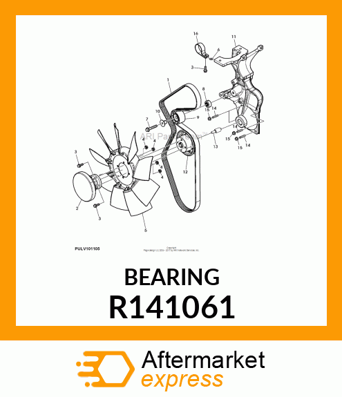 SPACER, IDLER PULLEY R141061