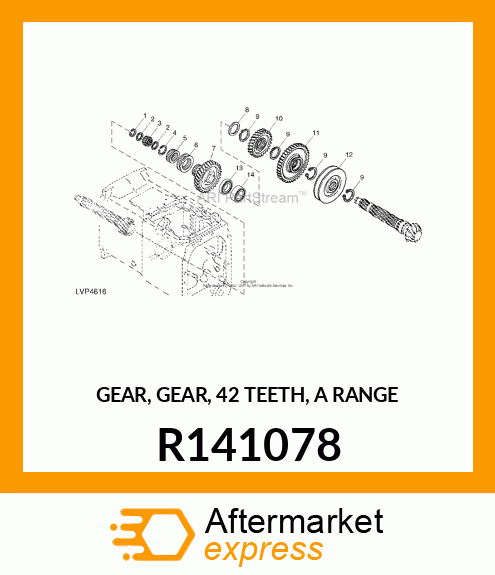 SPUR GEAR, A RANGE R141078