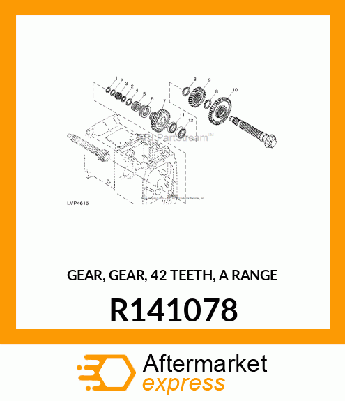 SPUR GEAR, A RANGE R141078