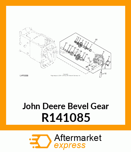 BEVEL GEAR, SPUR GEAR, 18 TEETH R141085