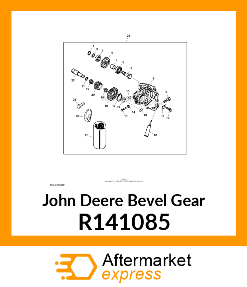 BEVEL GEAR, SPUR GEAR, 18 TEETH R141085