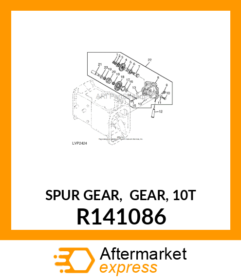 SPUR GEAR, GEAR, 10T R141086