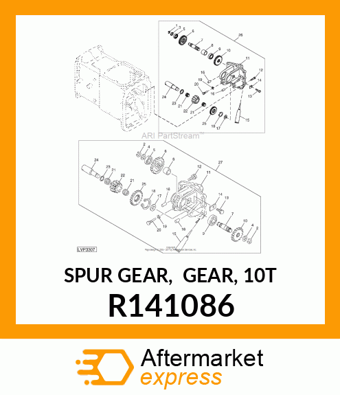 SPUR GEAR, GEAR, 10T R141086