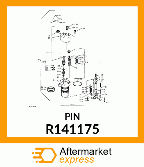 Spare part R141175 + SPRING PIN