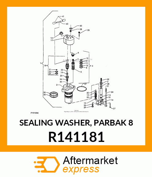 SEALING WASHER, PARBAK 8 R141181