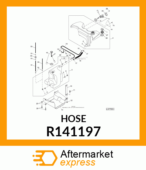 HOSE, FUEL RETURN R141197