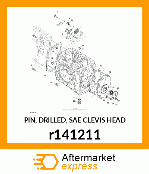 PIN, DRILLED, SAE CLEVIS HEAD r141211