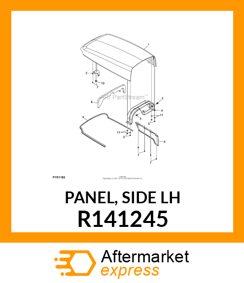 PANEL, SIDE LH R141245