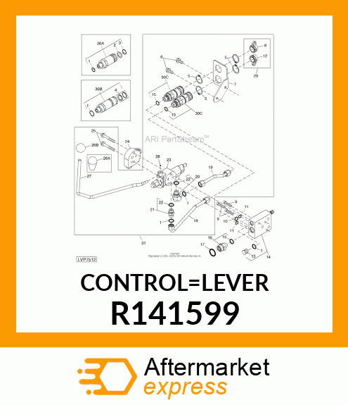 CONTROL LEVER R141599