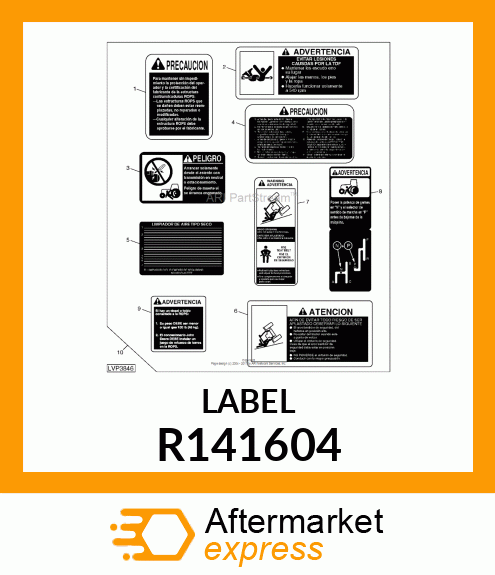 LABEL, WARNING R141604