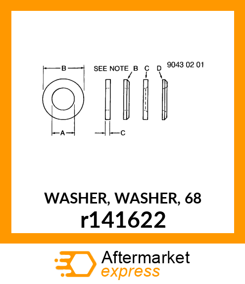 WASHER, WASHER, 68 r141622