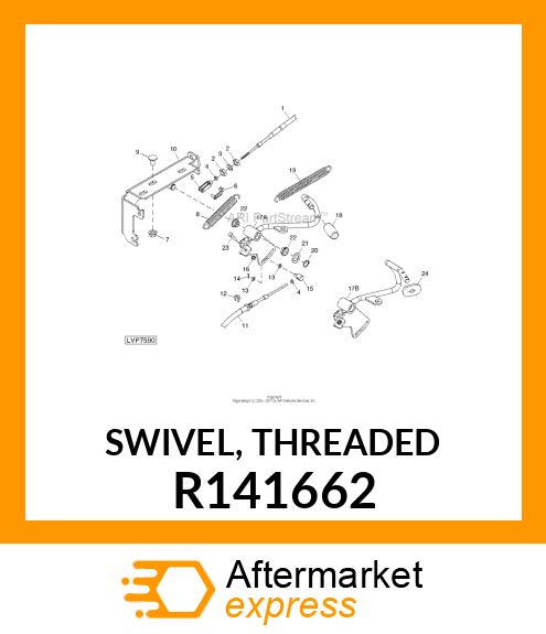 SWIVEL, THREADED R141662