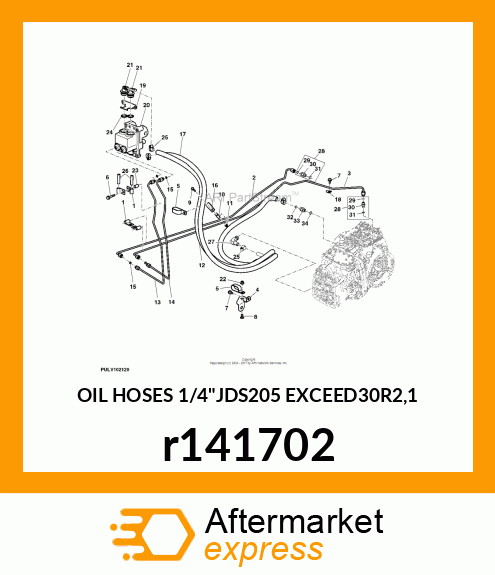 OIL HOSES 1/4"JDS205 EXCEED30R2,1 r141702