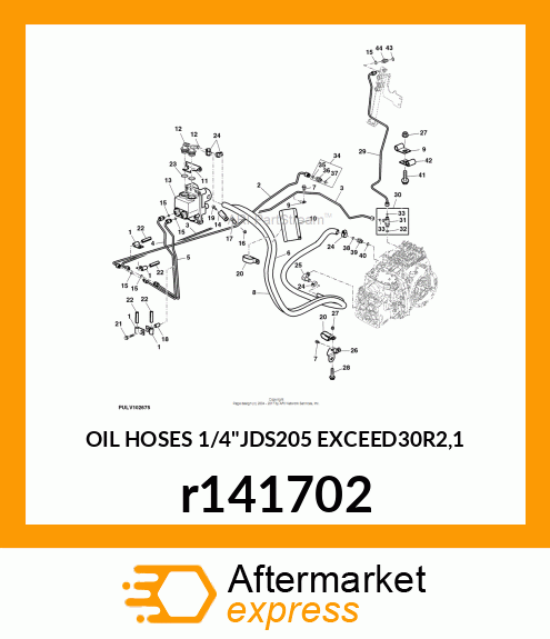 OIL HOSES 1/4"JDS205 EXCEED30R2,1 r141702