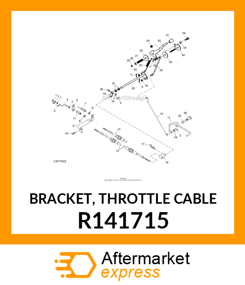 BRACKET, THROTTLE CABLE R141715