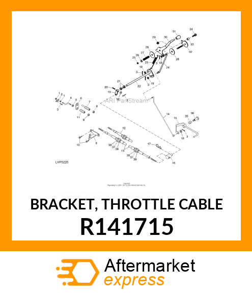 BRACKET, THROTTLE CABLE R141715