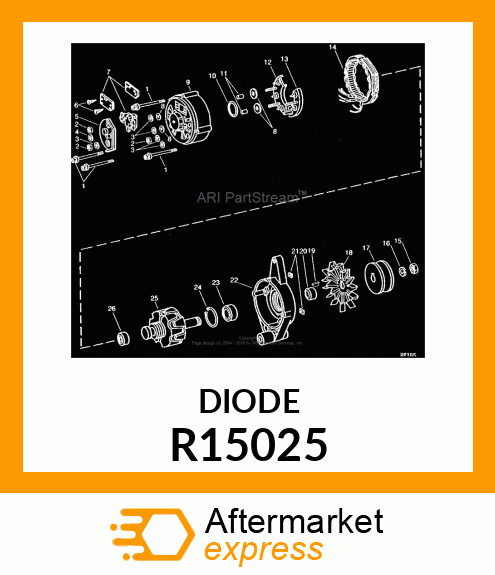 DIODE ASSEMBLY,ISOLATION SINGLE R15025