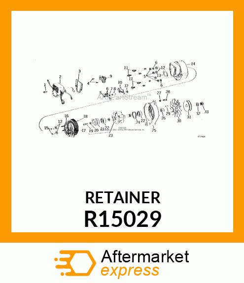 RETAINER,FRONT BEARING R15029