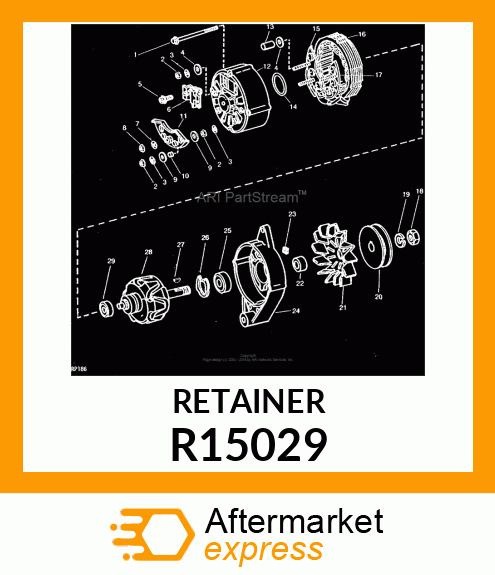 RETAINER,FRONT BEARING R15029