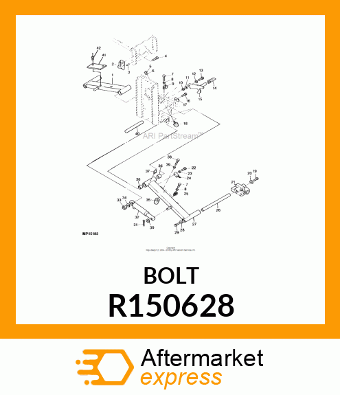 SCREW, SPECIAL HEX FLANGE SHOULDER R150628