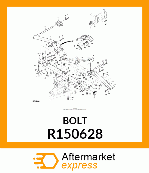 SCREW, SPECIAL HEX FLANGE SHOULDER R150628