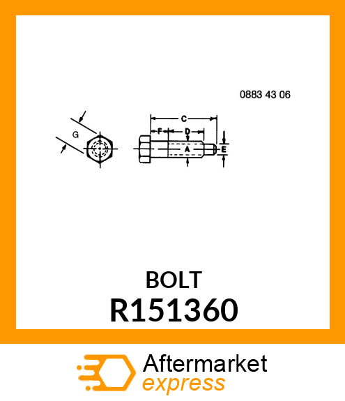 CAP SCREW, ADJUSTMENT R151360