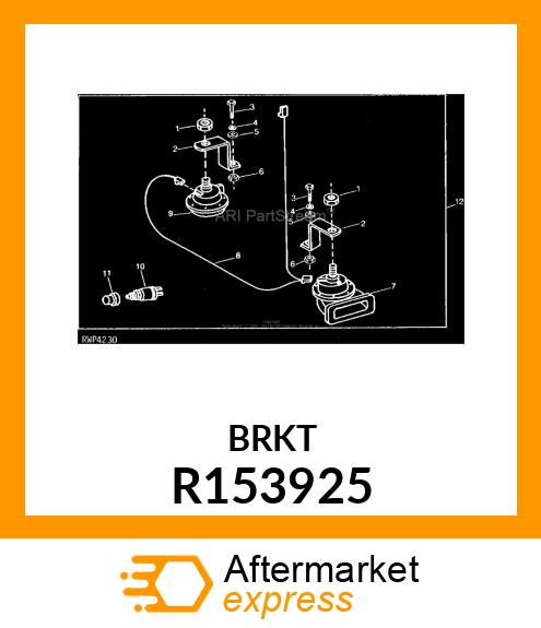 BRACKET, HORN R153925