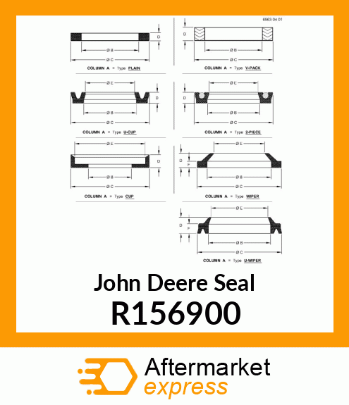 SEAL, BRAKE PISTON ID R156900